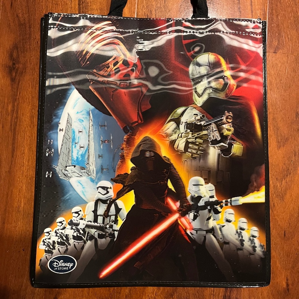 Collectible Star Wars Force Awakens Lenticular 3D Reusable Tote Bag